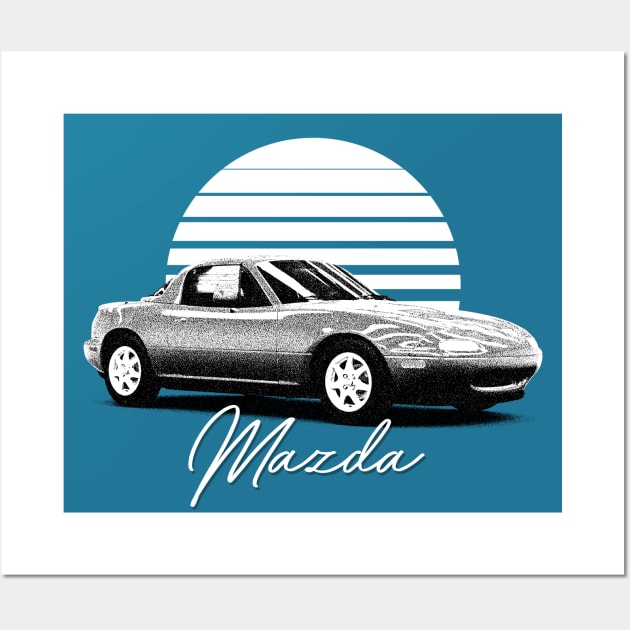 Mazda MX-5 / Miata Fan Design Wall Art by DankFutura